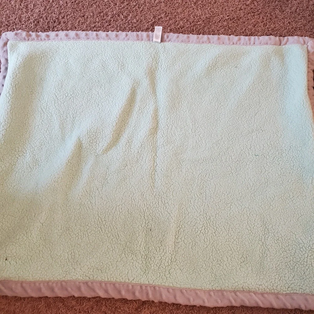 Child of Mine Carters Sheep Stars Baby Blanket Gray Mint Minky Dot Sherpa Lamb